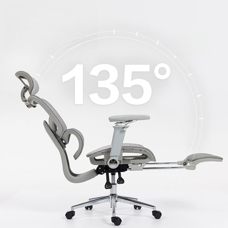 Ergonomic Mesh Reclining Office Chair with DuPont Net Seat